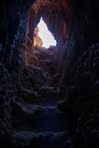 Tunnel in the cliff